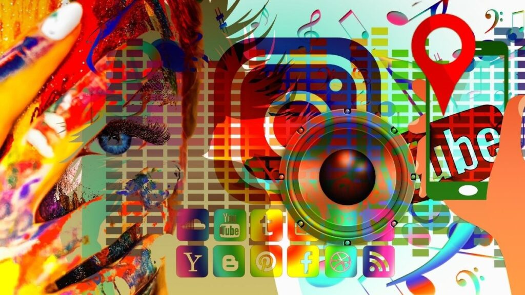 colorful social media image