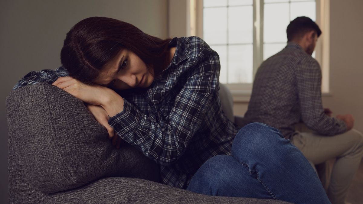 woman suffering from postnuptial depression