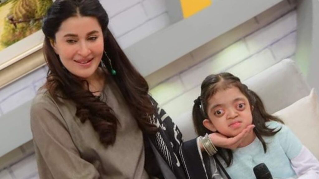 at a tv show with shahista lodhi