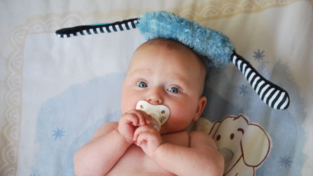 baby with pacifier